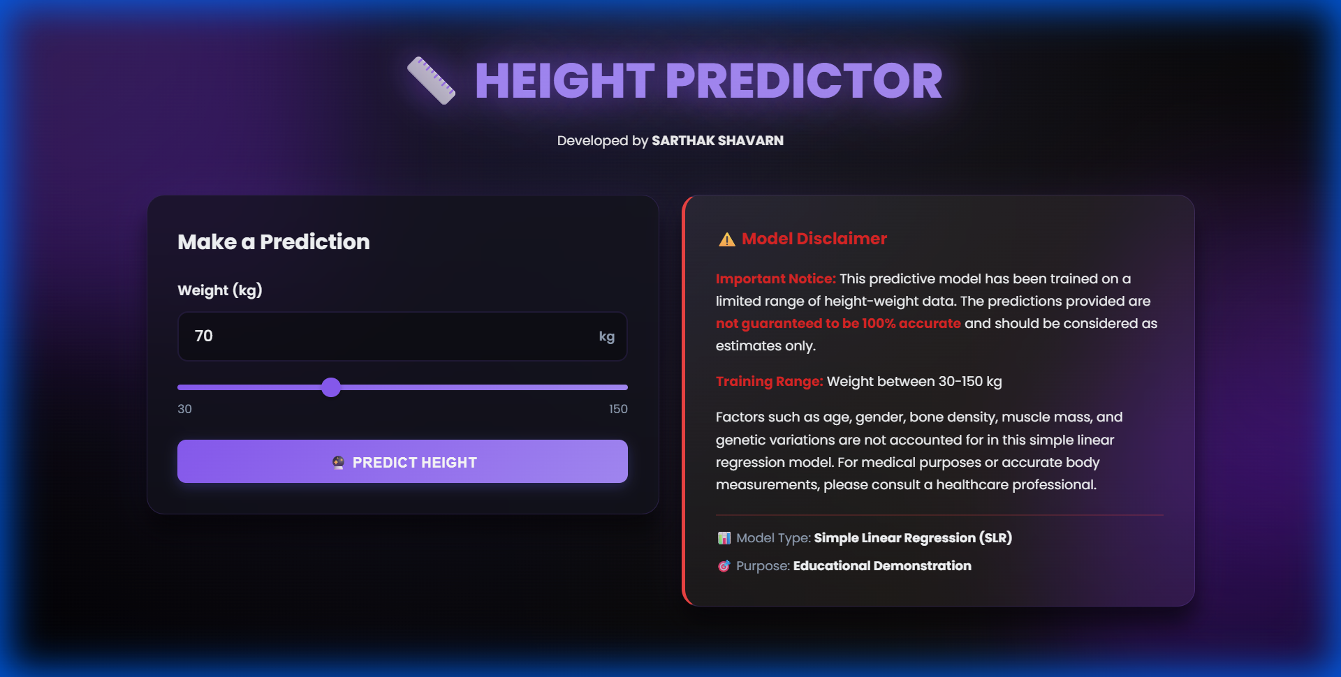 Height Predictor App